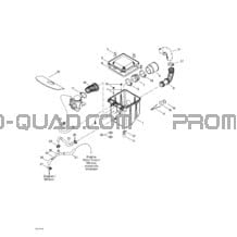 Silencieux Admission pour Can-am Toutes les cylindrées 2002 Traxter Autoshift