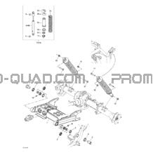 Suspension Arrière pour Can-am Toutes les cylindrées 2002 Traxter Autoshift