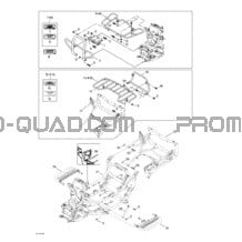 Châssis Et Porte-bagage pour Can-am Toutes les cylindrées 2002 Traxter Autoshift