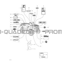 Décalques pour Can-am Toutes les cylindrées 2002 Traxter Autoshift