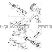 Système Entraînement Arrière pour Can-am Toutes les cylindrées 2002 Traxter XL