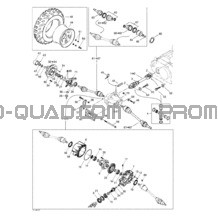 Système Entraînement Avant pour Can-am Toutes les cylindrées 2002 Traxter XL