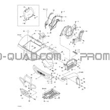 Carrosserie Et Accessoires pour Can-am Toutes les cylindrées 2002 Traxter XL