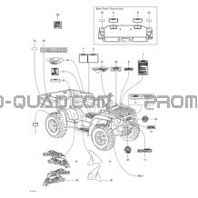 Décalques pour Can-am Toutes les cylindrées 2002 Traxter XL