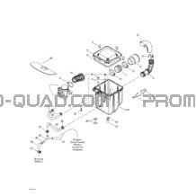 Silencieux Admission pour Can-am Toutes les cylindrées 2002 Traxter XT