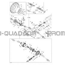 Système Entraînement Avant pour Can-am Toutes les cylindrées 2002 Traxter XT