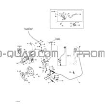 Frein Hydraulique Arrière pour Can-am Toutes les cylindrées 2002 Traxter XT