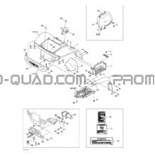 Carrosserie Et Accessoires (vue Avant) pour Can-am Toutes les cylindrées 2002 Traxter XT