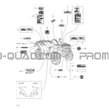 Decals pour Can-am Toutes les cylindrées 2002 Traxter XT