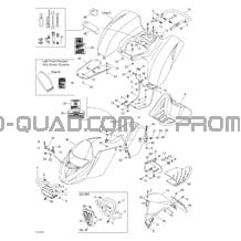 Carrosserie pour Can-am Toutes les cylindrées 2003 DS 650 Baja