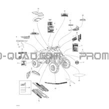 Décalques pour Can-am Toutes les cylindrées 2003 DS 650 Baja