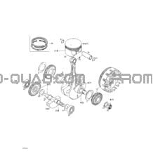 Vilebrequin Et Pistons pour Can-am Toutes les cylindrées 2003 DS 650