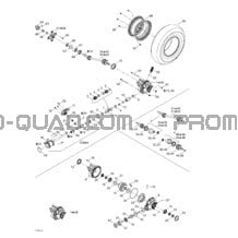 Système Entraînement Avant pour Can-am Toutes les cylindrées 2003 Outlander 400