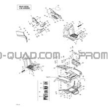 Carrosserie Et Accessoires (vue Arrière) pour Can-am Toutes les cylindrées 2003 Outlander 400