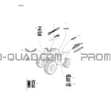 Decals pour Can-am Toutes les cylindrées 2003 strokes
