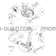 Moteur Et Support Moteur pour Can-am Toutes les cylindrées 2003 Quest 500