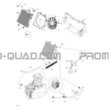 Système De Refroidissement pour Can-am Toutes les cylindrées 2003 Quest 500
