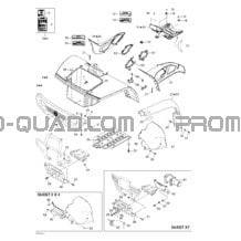 Carrosserie Et Accessoires (vue Avant) pour Can-am Toutes les cylindrées 2003 Quest 500