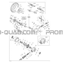 Système Entraînement Avant pour Can-am Toutes les cylindrées 2003 Quest 650