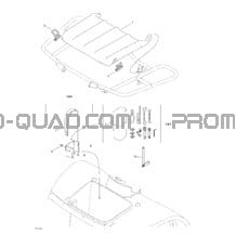 Compartiment Avant pour Can-am Toutes les cylindrées 2003 Quest 650