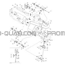 Système Échappement pour Can-am Toutes les cylindrées 2003 Traxter Autoshift Std