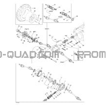 Système Entraînement Avant pour Can-am Toutes les cylindrées 2003 Traxter Autoshift Std