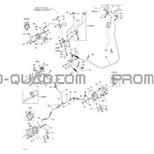 Frein Hydraulique pour Can-am Toutes les cylindrées 2003 Traxter Autoshift Std
