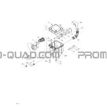 Silencieux Admission pour Can-am Toutes les cylindrées 2003 Traxter Autoshift XT
