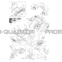 Carrosserie Et Accessoires pour Can-am Toutes les cylindrées 2003 Traxter Autoshift XT