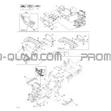 Châssis Et Porte-bagage pour Can-am Toutes les cylindrées 2003 Traxter Autoshift XT