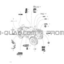 Décalques pour Can-am Toutes les cylindrées 2003 Traxter Max