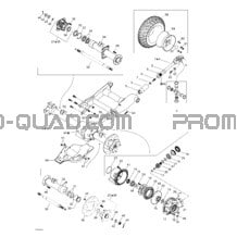 Système Entraînement Arrière pour Can-am Toutes les cylindrées 2003 Traxter XL