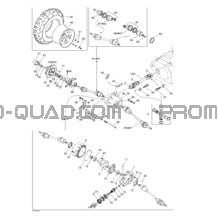 Système Entraînement Avant pour Can-am Toutes les cylindrées 2003 Traxter XL