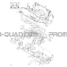 Boîte De Rangement Arrière pour Can-am Toutes les cylindrées 2003 Traxter XL