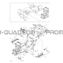 Châssis Et Porte-bagage pour Can-am Toutes les cylindrées 2003 Traxter XL
