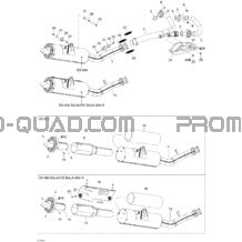 Système Échappement pour Can-am Toutes les cylindrées 2004 DS 650 DS 650 Baja X