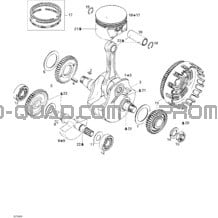 Vilebrequin Et Pistons pour Can-am Toutes les cylindrées 2004 DS 650 DS 650 Baja X