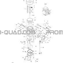 Carburateurs pour Can-am Toutes les cylindrées 2004 DS 650 DS 650 Baja X