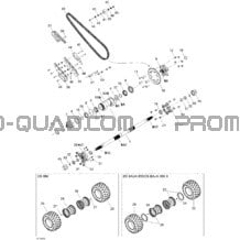 Système Entraînement Arrière pour Can-am Toutes les cylindrées 2004 DS 650 DS 650 Baja X