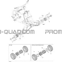 Système Entraînement Avant pour Can-am Toutes les cylindrées 2004 DS 650 DS 650 Baja X