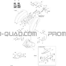 Carrosserie (vue Arrière) pour Can-am Toutes les cylindrées 2004 DS 650 DS 650 Baja X