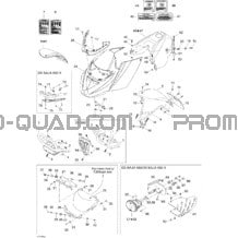 Carrosserie (vue Avant) pour Can-am Toutes les cylindrées 2004 DS 650 DS 650 Baja X