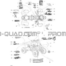 Décalques pour Can-am Toutes les cylindrées 2004 DS 650 DS 650 Baja X