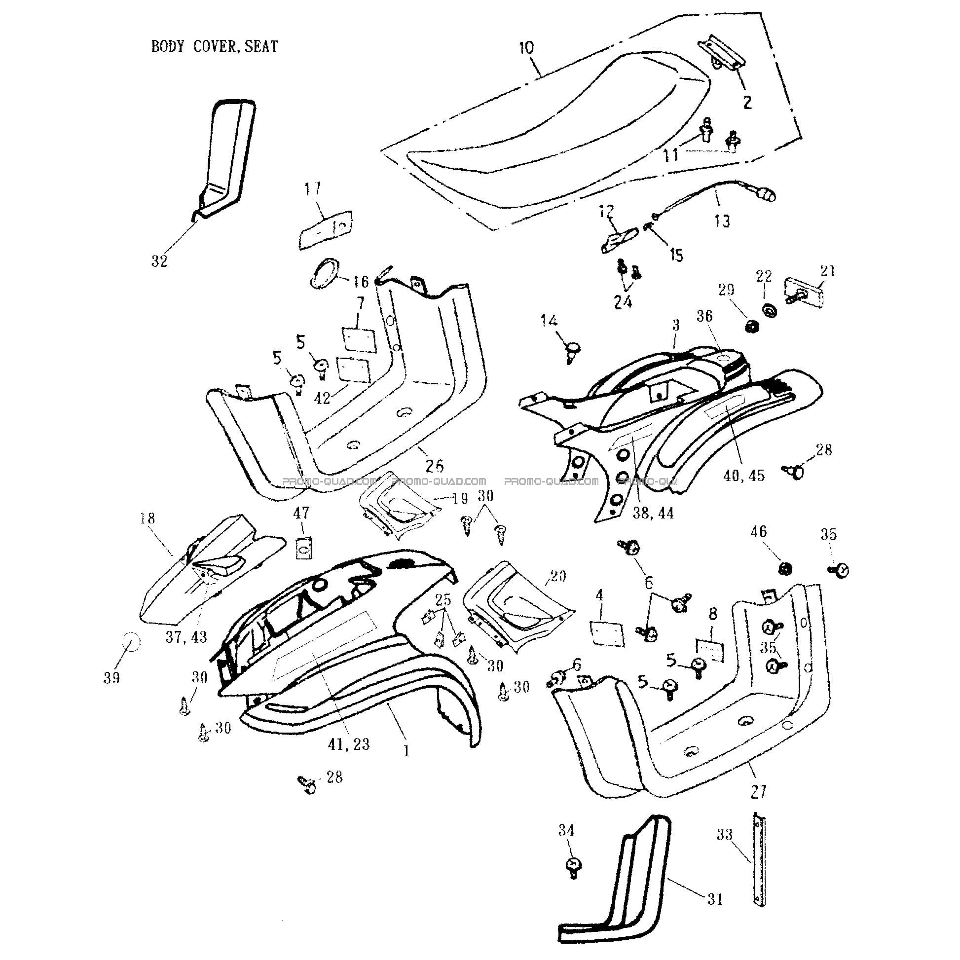 Body Cover  Can-am  2004 Toutes les cylindrées  Original parts OEM