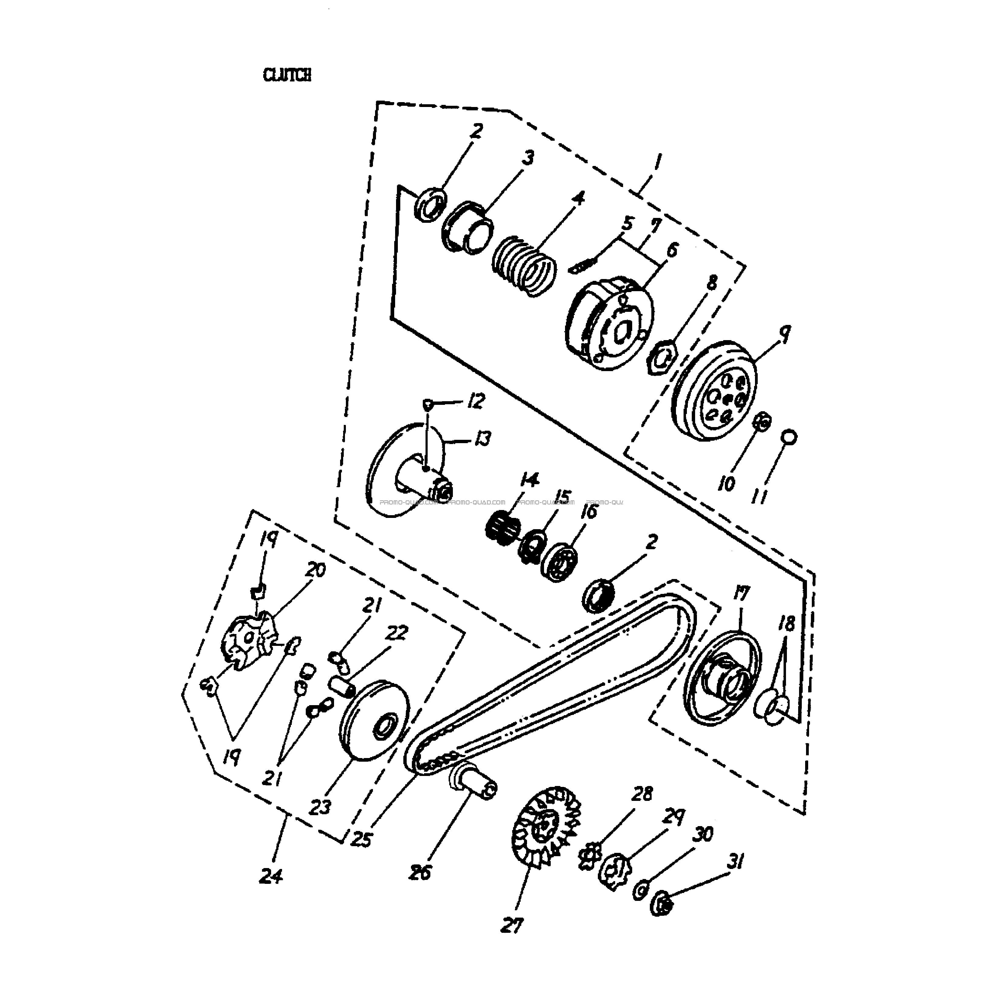Embrayage  Can-am  2004 Toutes les cylindrées  pièces OEMEmbrayage  Can-am  2004 Toutes les cylindrées  pièces OEM