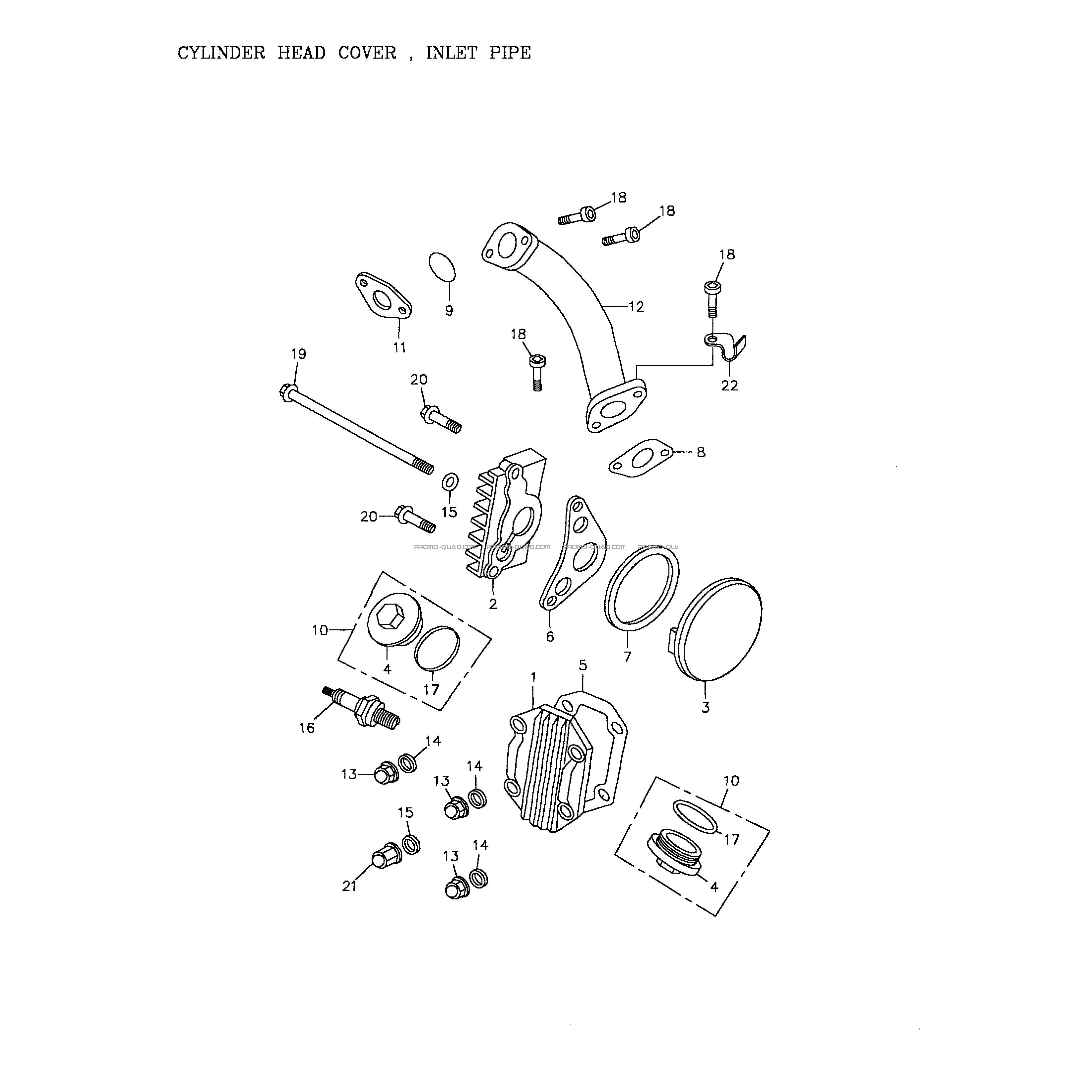 Cylinder Head Cover  Can-am  2004 Toutes les cylindrées  Original parts OEMCylinder Head Cover  Can-am  2004 Toutes les cylindrées  Original parts OEM