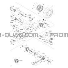 Système Entraînement Avant pour Can-am Toutes les cylindrées 2004 Outlander 330 400 STD 2 X 4