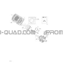 Cylindre pour Can-am Toutes les cylindrées 2004 Outlander 330 400 STD 4 X 4
