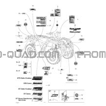 Décalques pour Can-am Toutes les cylindrées 2004 Outlander 330 400 STD 4 X 4