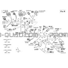 Câblage Principal (4X4) pour Can-am Toutes les cylindrées 2004 Outlander 330 400 STD 4 X 4